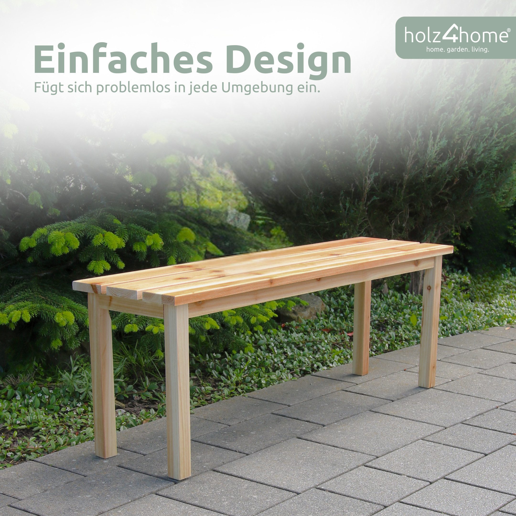 holz4home® Gartenbank Kleine Sitzbank aus Holz günstig online kaufen