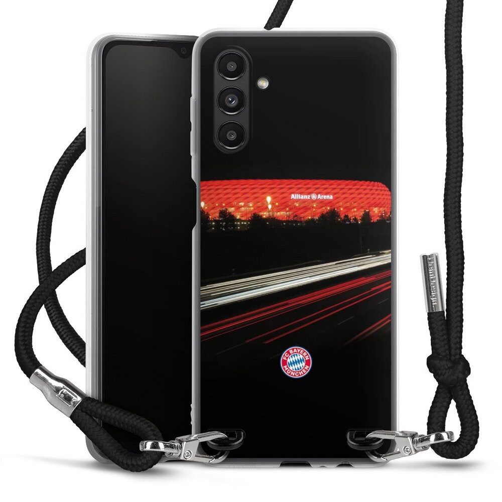 DeinDesign Handyhülle FC Bayern München FCB Stadion FC Bayern München Allianz Arena, Samsung Galaxy A04s Handykette Hülle mit Band Case zum Umhängen