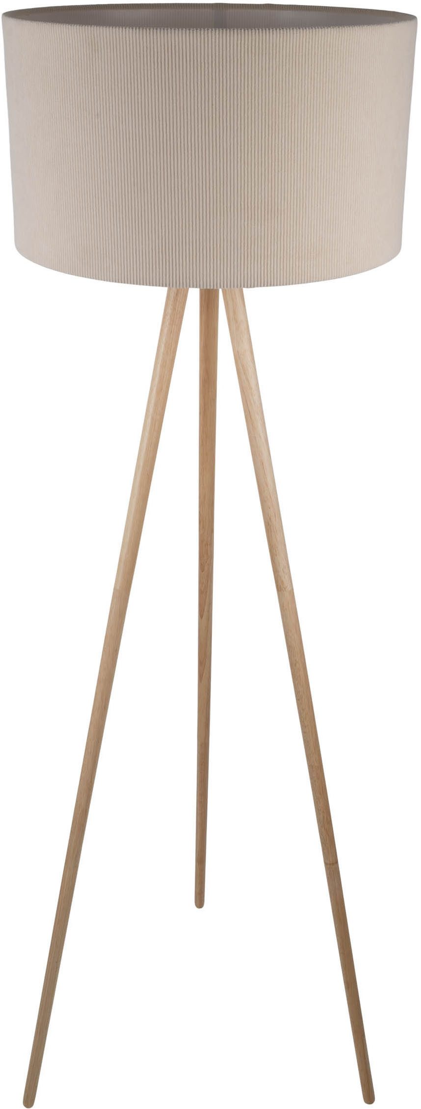 OTTO home Stehlampe Torell - Dreibein Stehleuchte, ohne Leuchtmittel, Texti günstig online kaufen