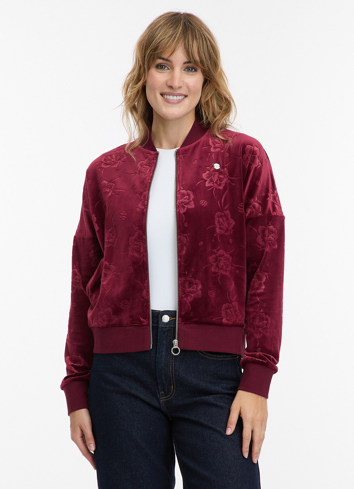 Ragwear Sweatjacke DORON VELVET weiche Samt Optik günstig online kaufen