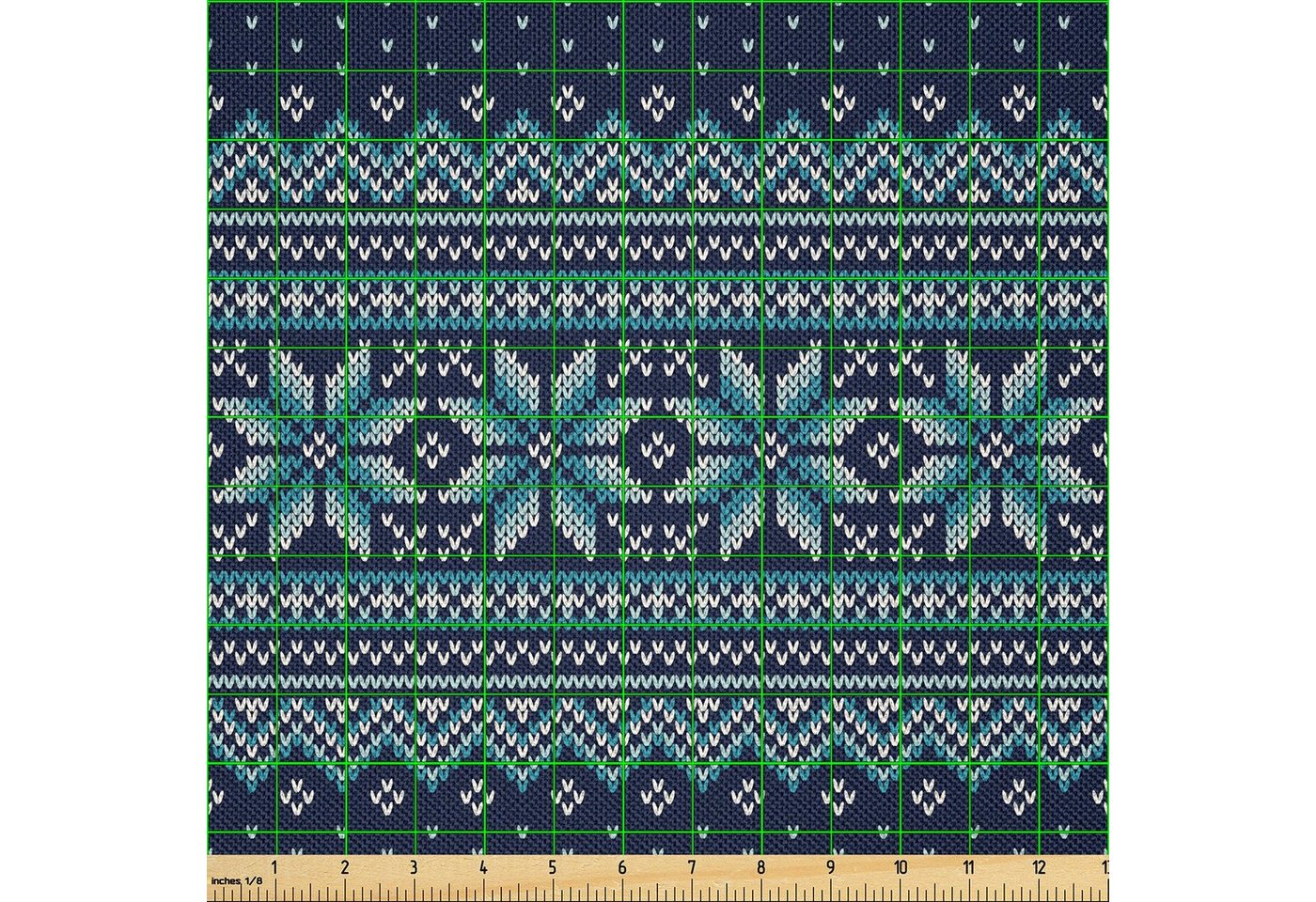 Thumbnail - Abakuhaus Stoff Zum Nähen Toller Stoff für Heimtextilien aller art, nordisch Herringbone Snowflake