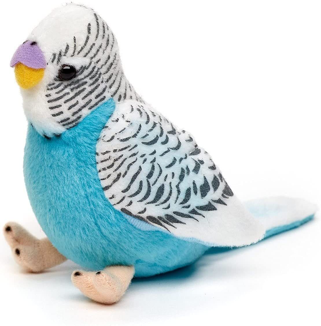 Uni-Toys Kuscheltier Wellensittich mit Stimme, 12 cm - blau/grün - Plüsch-V günstig online kaufen