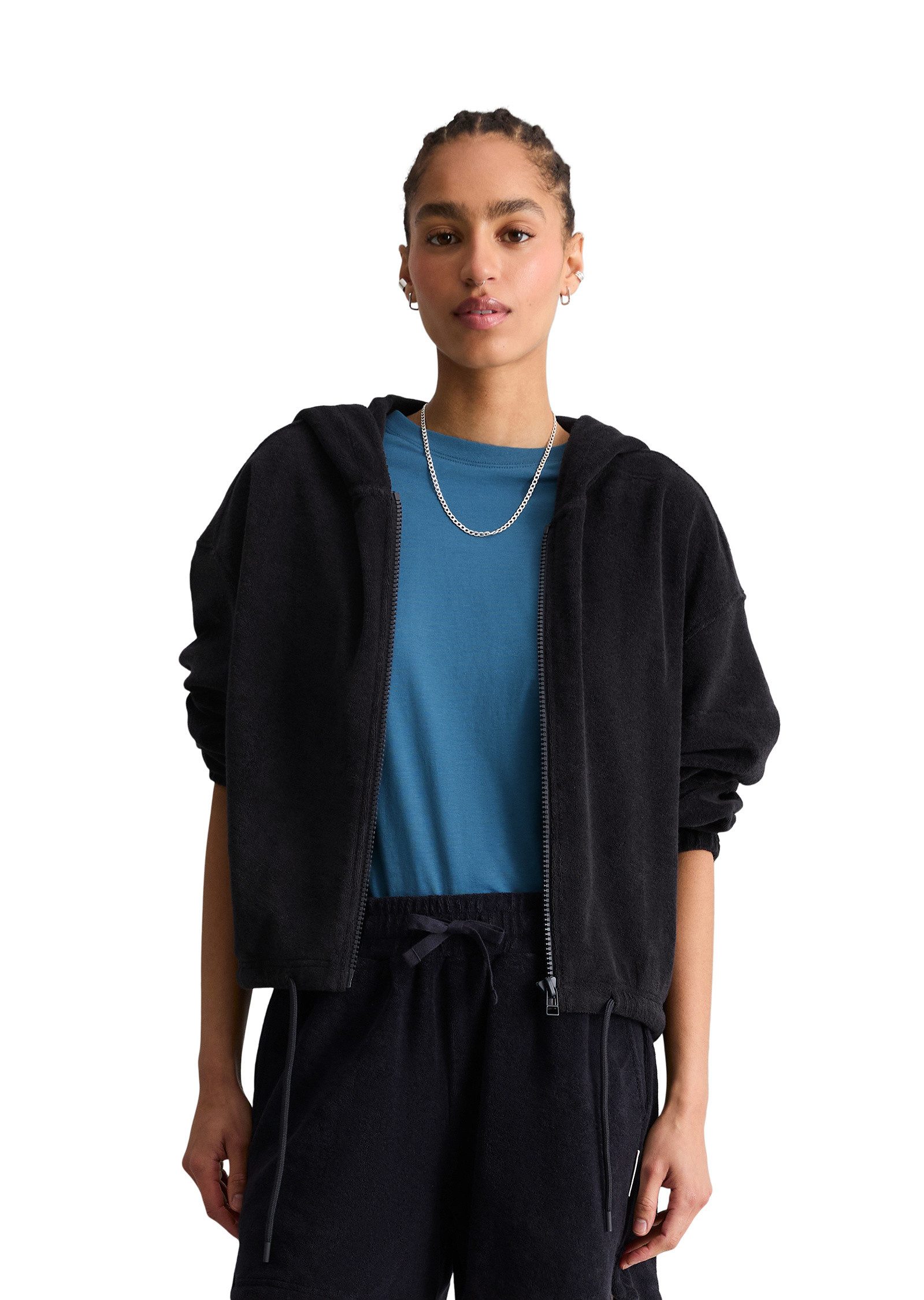 Sweatjacke aus Organic Cotton