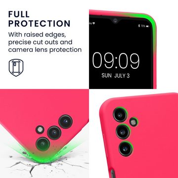 kwmobile Handyhülle Hülle für Samsung Galaxy A14 5G, Hülle Silikon gummiert - Handyhülle - Handy Case in Neon Pink