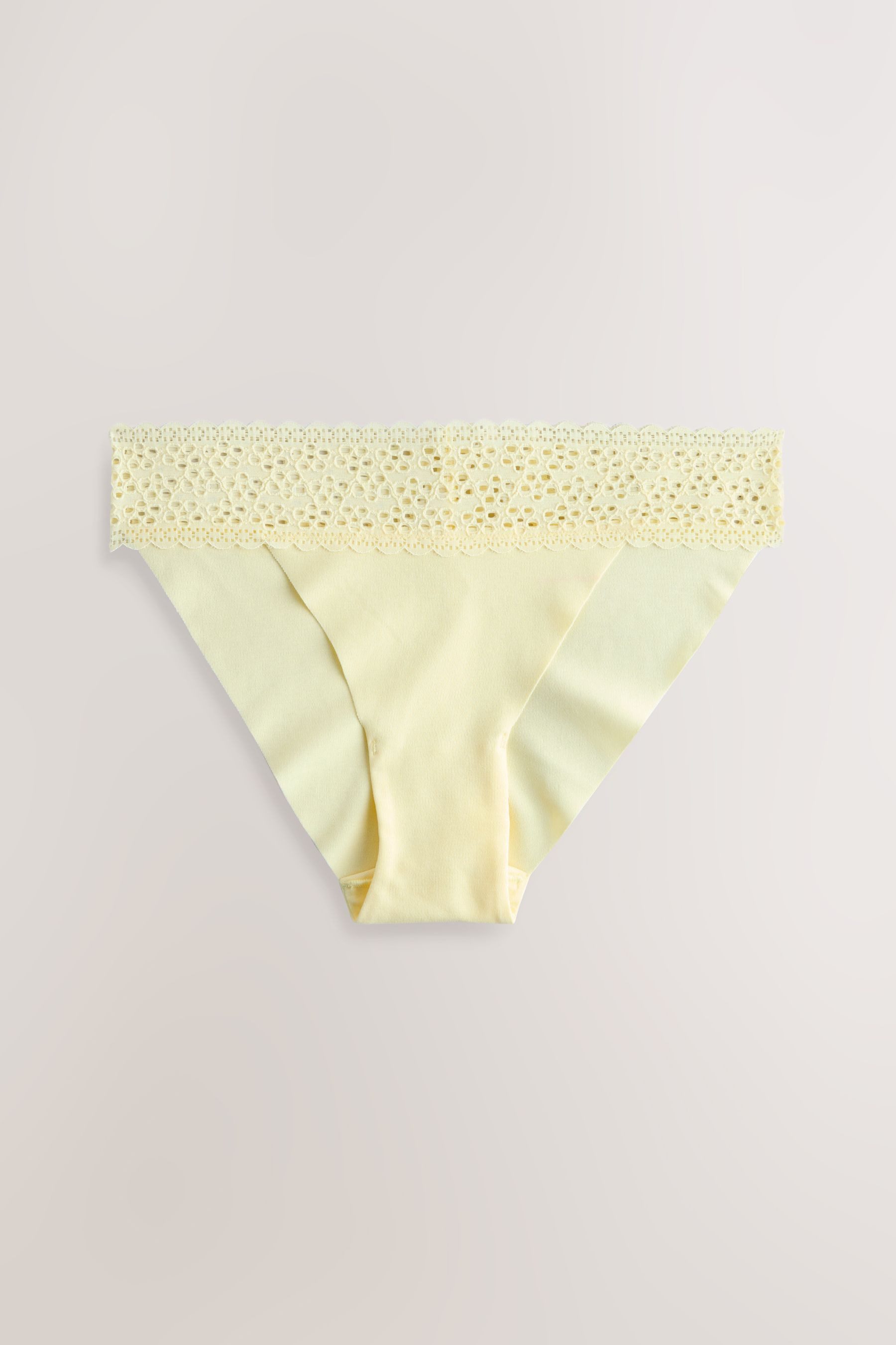 Next Tanga 3er-Pack nahtlose Slips mit Spitzenbesatz, Tanga (3-St)