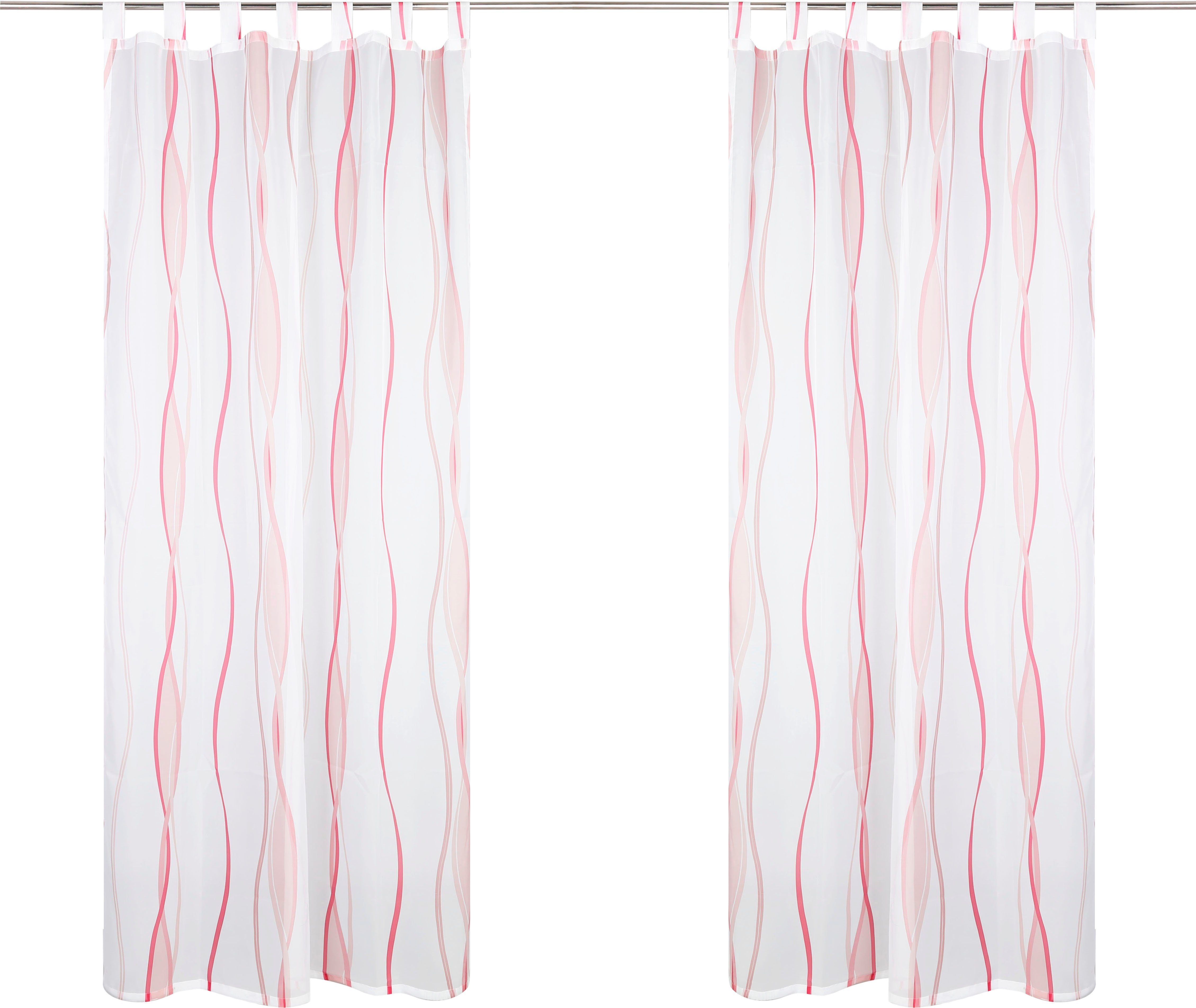 my home Gardine DIMONA (2 St), Schlaufen, transparent, Voile, 2-er Set, Voi günstig online kaufen