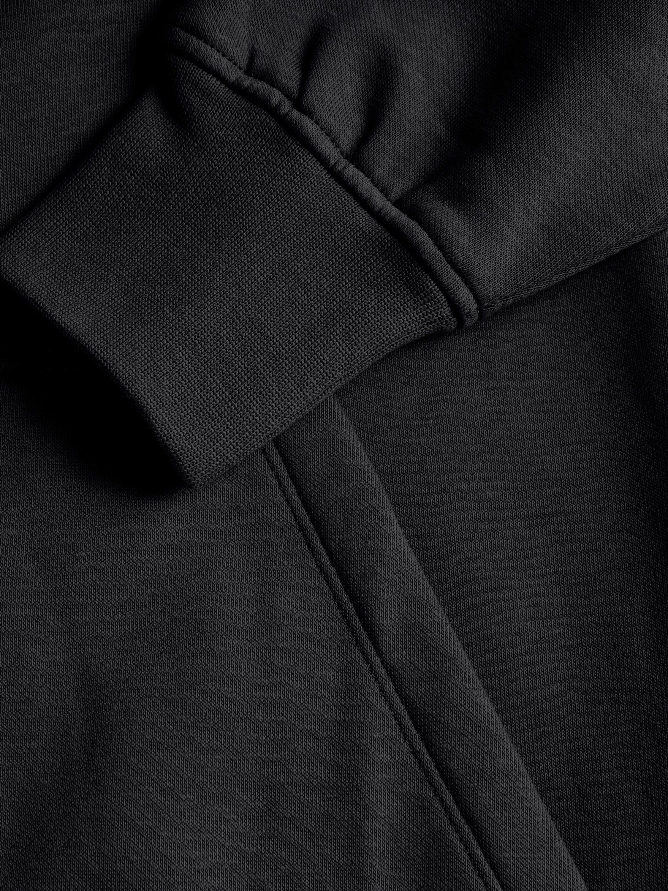 JJXX Details Sweatshirt Plain/ohne Black JJXX Abbie (1-tlg) 12223961 LOGO WHITE