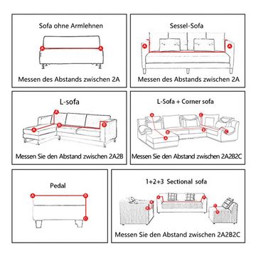 Sofahusse Stretch Anti Slip Sofahusse, Möbelschutz für Sofa für Wohnzimmer, Juoungle