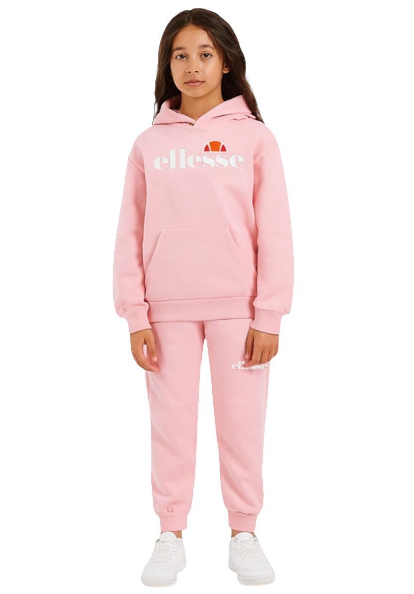 Ellesse Jogginganzug Ellesse Mädchen Rosa Jogginganzug Hoodie + Hose 8-14 Jahre (Set, Hoodie mit Jogginghose)