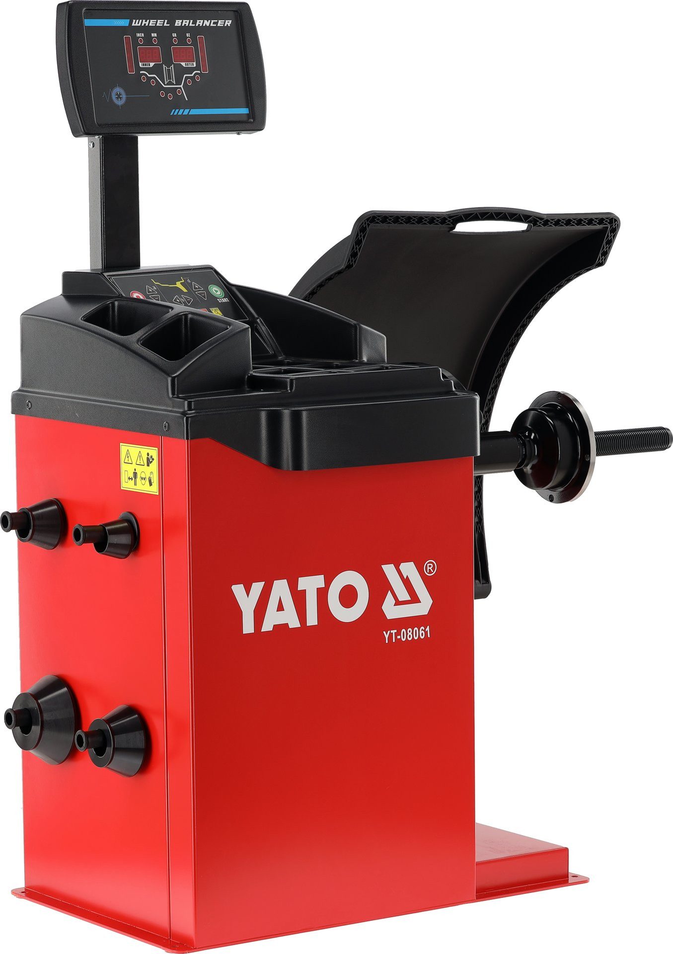 Yato Reifenwuchtmaschine Wuchtmaschine, Reifenwuchtmaschine bis 24", 70kg, Laser autom. Messung, Wuchtmaschine, Reifenwuchtmaschine bis 24", 70kg, Laser autom. Messung, hohe Qualität
