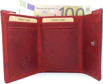 JOCKEY CLUB Mini Geldbörse Wende-Geldbeutel, Sauvage Leder, mit RFID Schutz, echt Leder Münzbörse