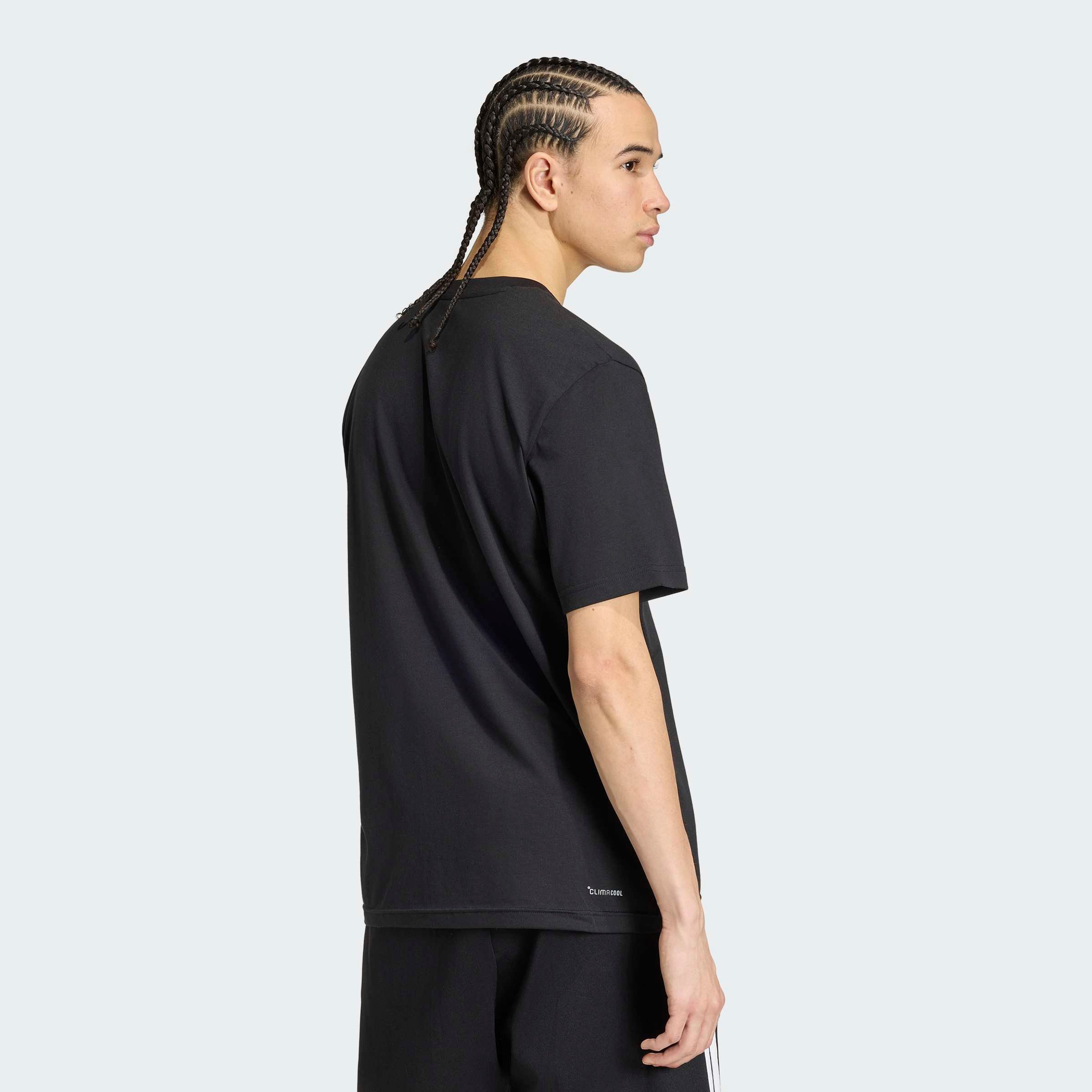 adidas Sportswear T-Shirt M HOT AO T mit Rundhalsausschnitt, ohne Verschluss, normale Länge