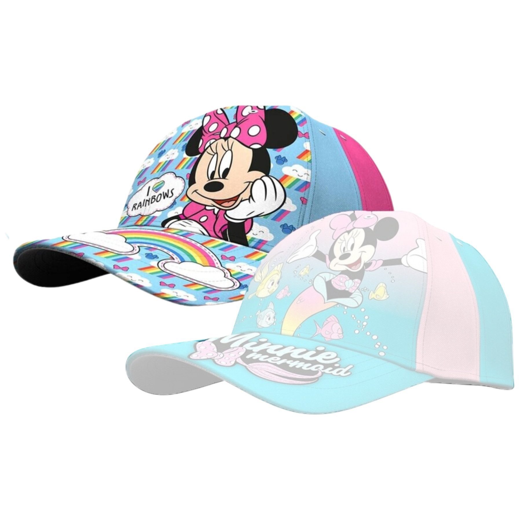 Disney Minnie Mouse Baseball Cap Kappe aus 100% Baumwolle, Stylisch & Bequem