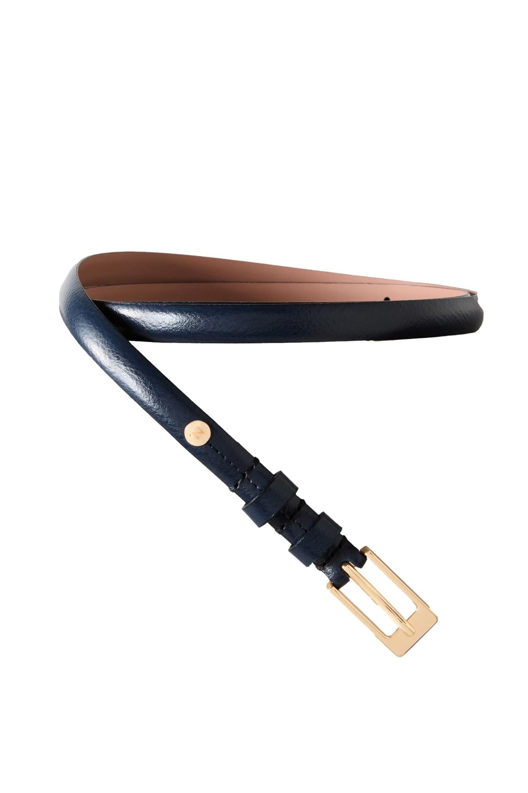Next Ledergürtel Premium Skinny Ledergürtel, Made günstig online kaufen