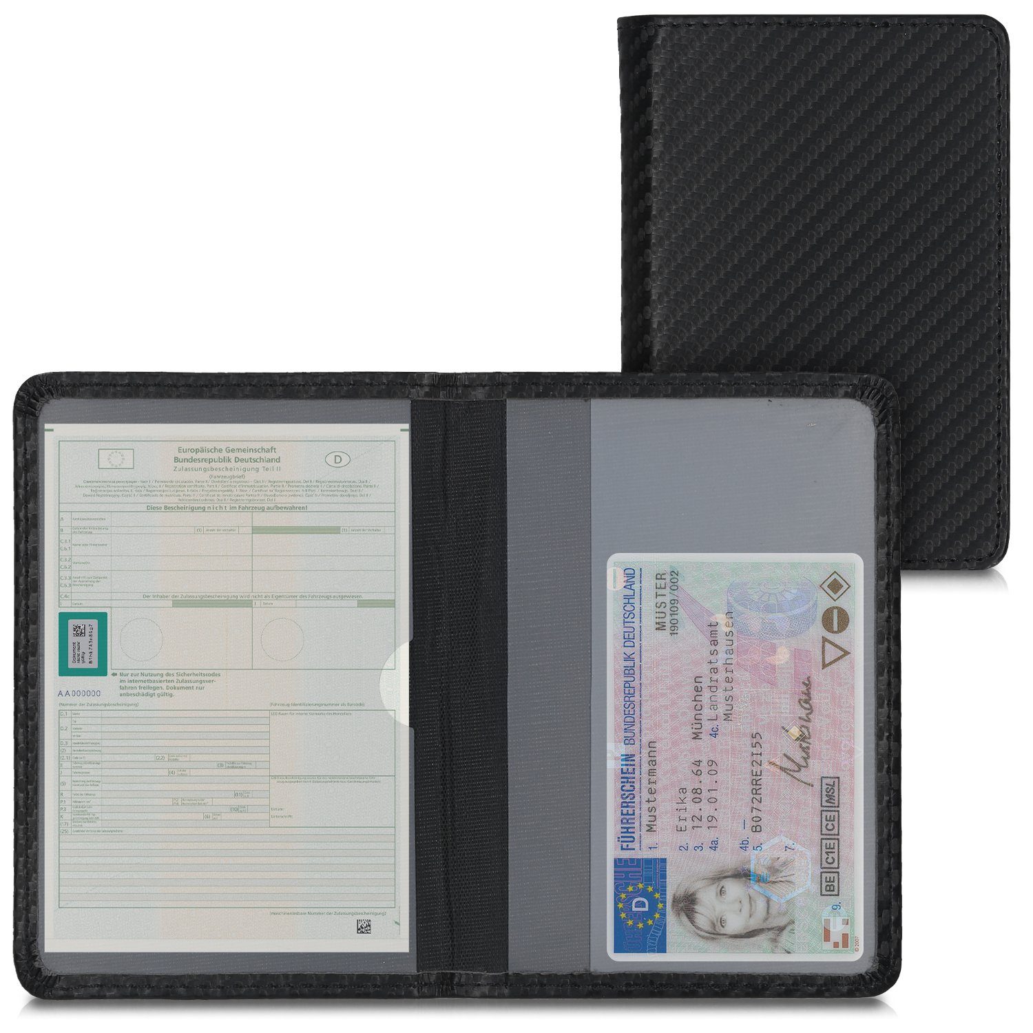 kwmobile Etui Fahrzeugschein Hülle mit Kartenfächern, günstig online kaufen