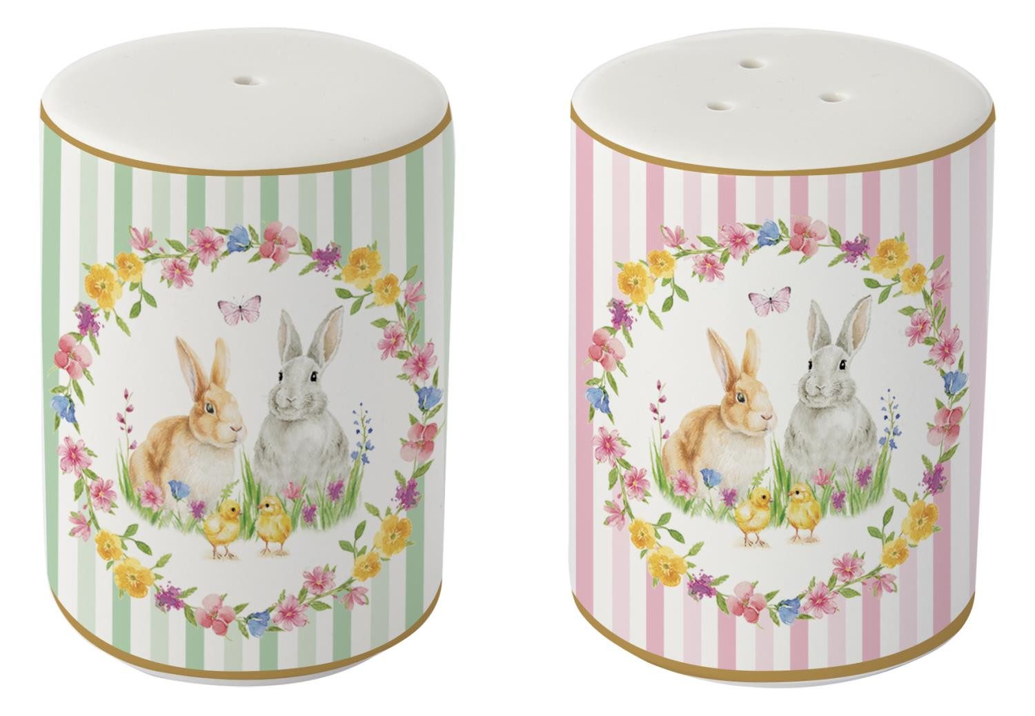 EasyLife Salz- / Pfefferstreuer Happy Easter, Höhe: 7cm, Farbe: Mehrfarbig, Motiv: Ostern