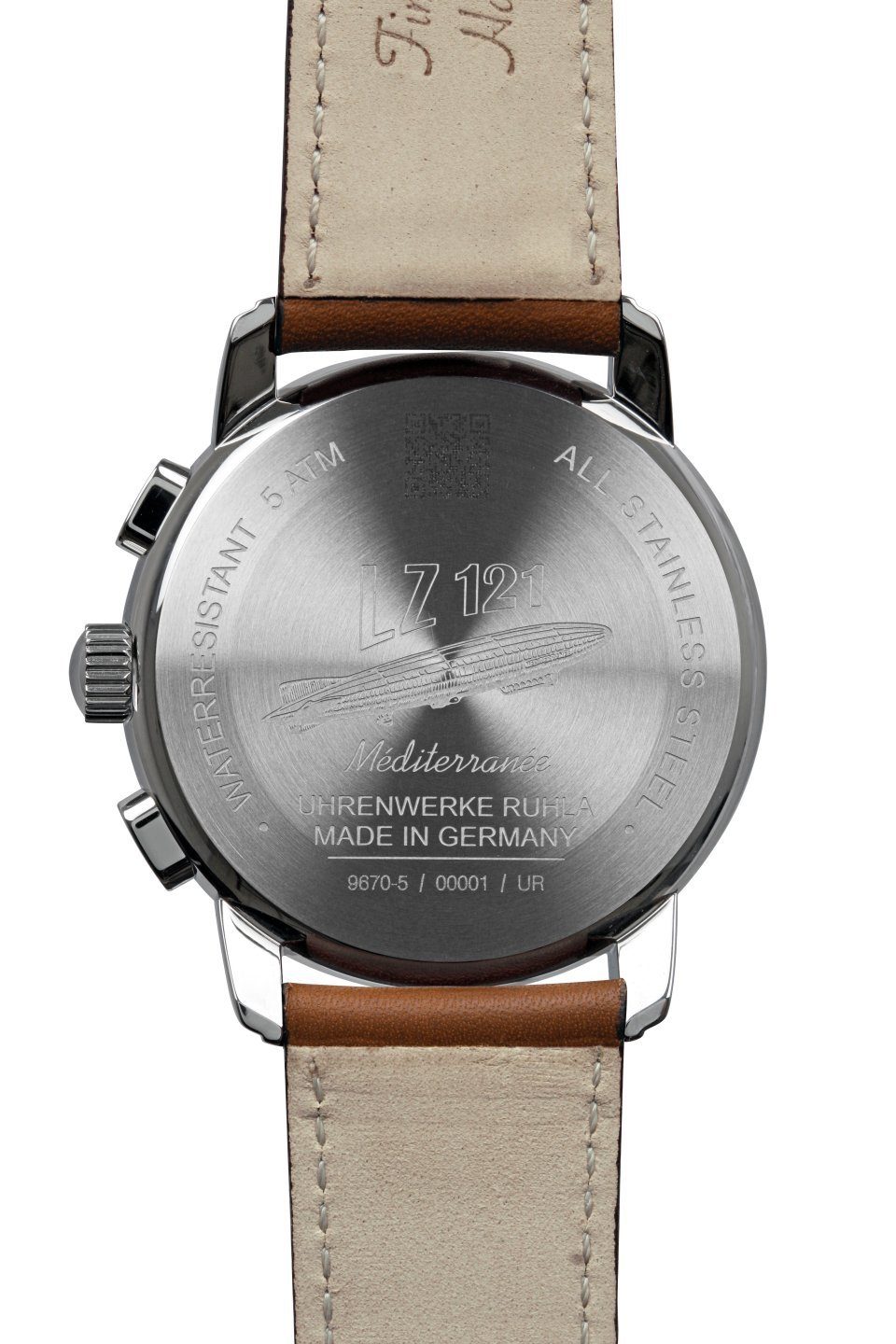 ZEPPELIN Chronograph Herrenuhr Mediterranee, Made in Germany, Lederband, 42 günstig online kaufen