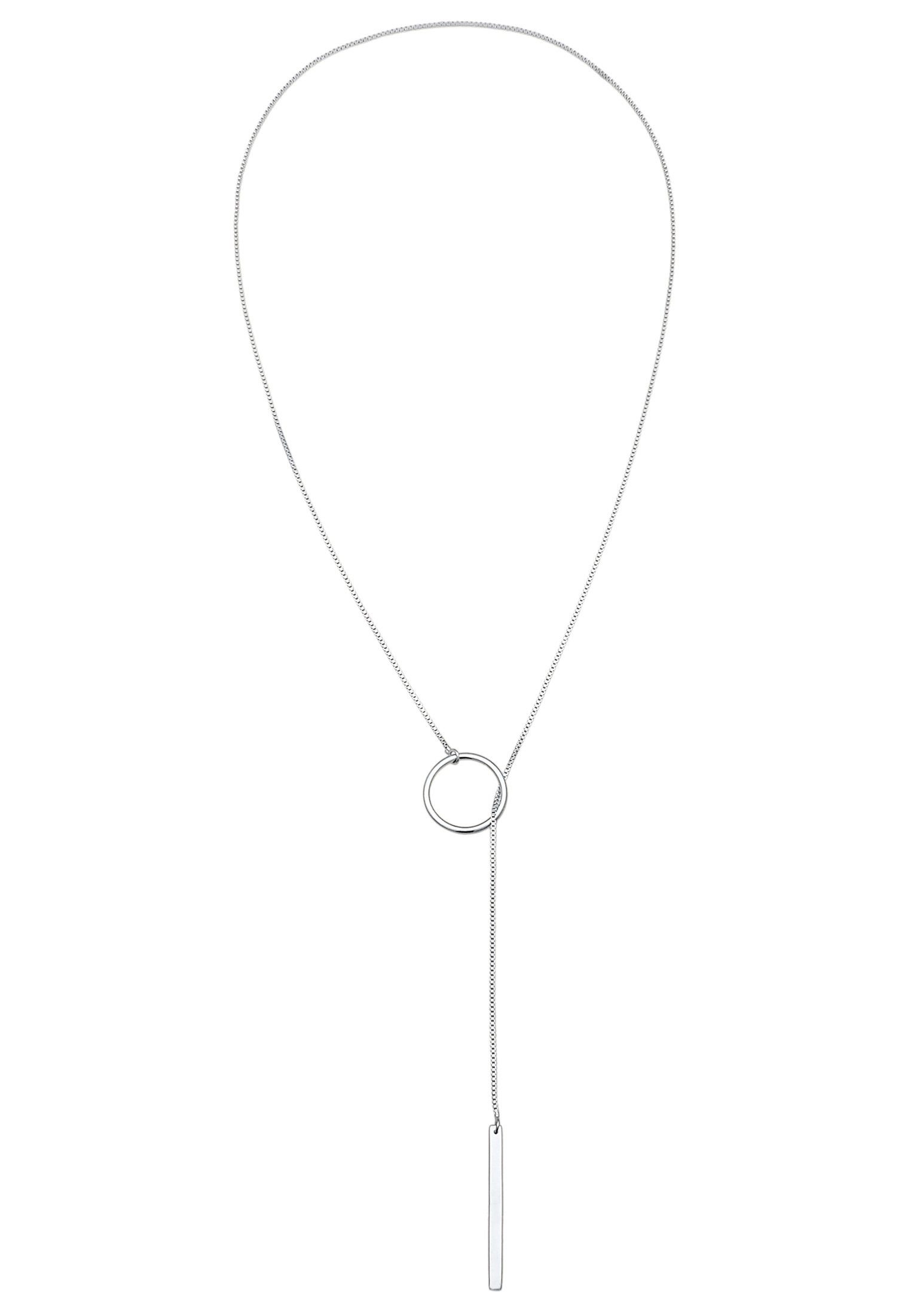 Elli Kette ohne Anhänger Y-Kette Kreis Stab Feminin 925 Silber günstig online kaufen