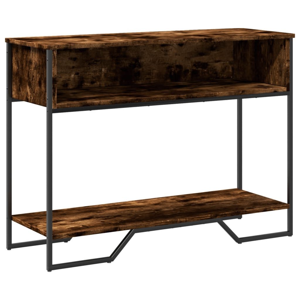 vidaXL Beistelltisch Konsolentisch Räuchereiche 100x35x74,5 cm günstig online kaufen