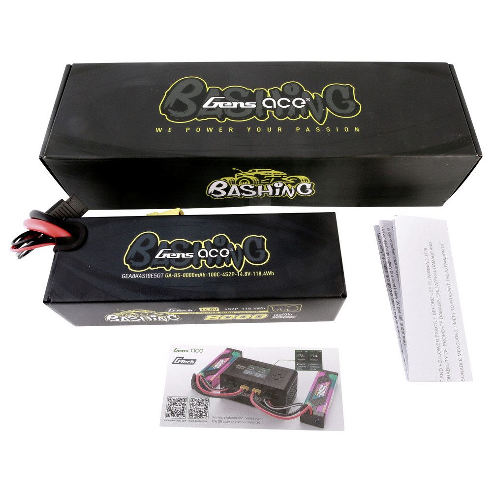 Gens ace Gens ace Modellbau-Akkupack (LiPo) 14.8 V 8000 mAh Hardcase EC5 Akku 8000 mAh