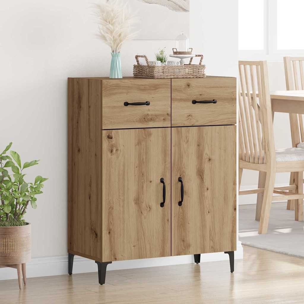 vidaXL Kommode 69,5 x 34 x 90 cm Kommode Sideboard Eiche Holzwerkstoff 34x695x90 cm m