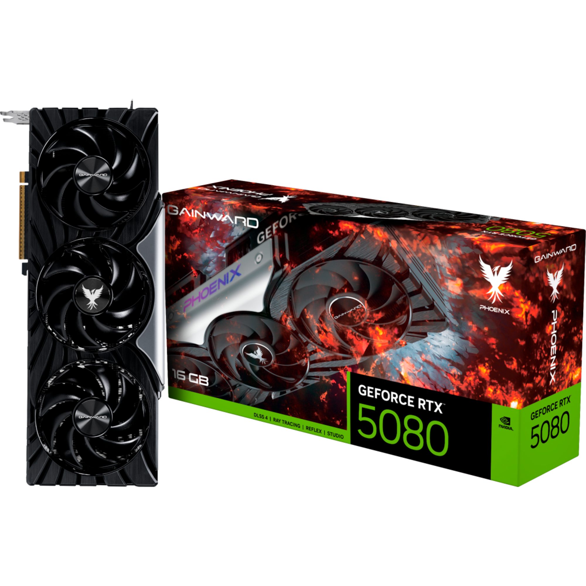 Gainward Gainward GeForce RTX 5080 Phoenix V1, Grafikkarte, (DLSS 5, 3x Grafikkarte (16 GB, DLSS 5, 3x DisplayPort, 1x HDMI 2.1)
