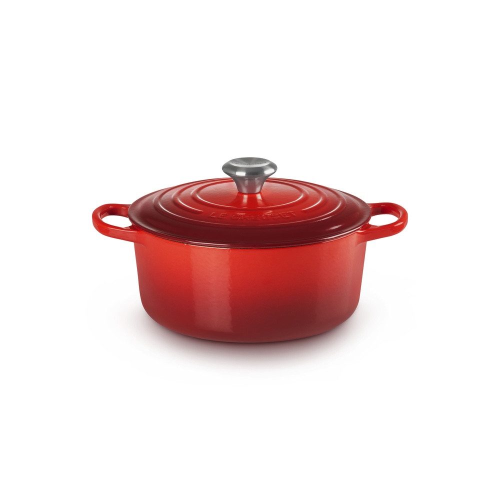 LE CREUSET Каструлі жаровні LeCreuset Каструлі жаровні rund 24cm Emaille, Auswahl Kirschrot, Gußeisen