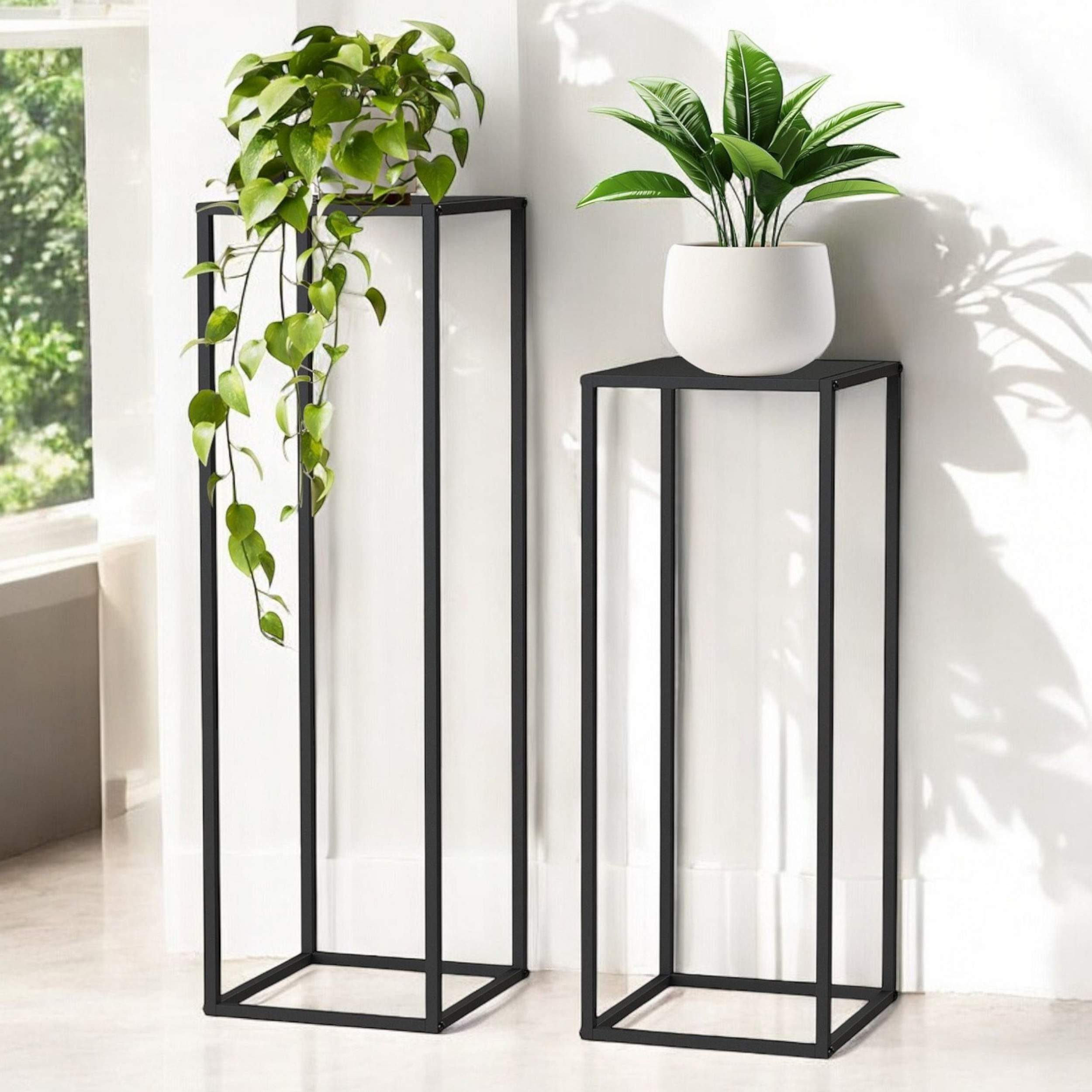 DanDiBo Blumenständer Metall Schwarz Eckig 96587 günstig online kaufen