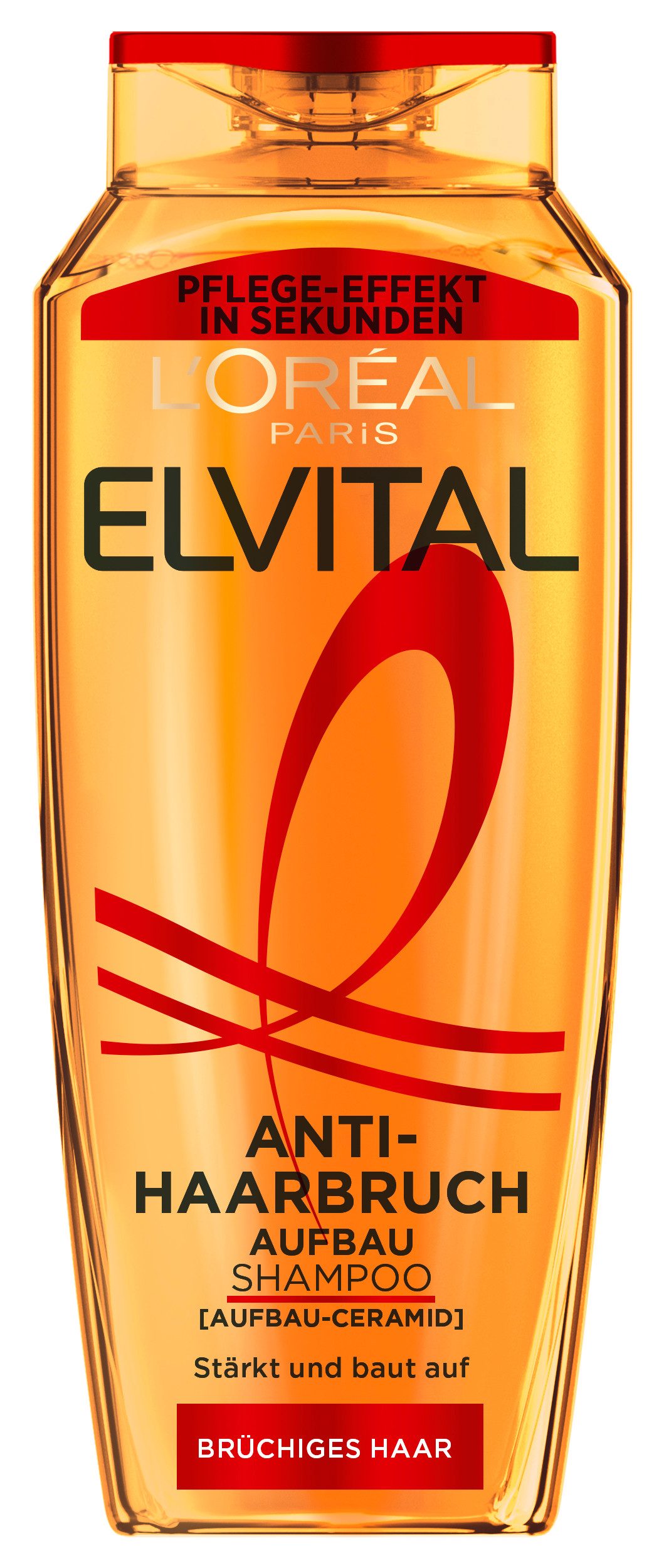 L'ORÉAL PARIS Haarshampoo L'Oréal Paris Elvital Anti-Haarbruch Shampoo, Packung, 6-tlg., Für jeden Haartyp, stärkt das Haar, glättet Haaroberfläche für Glanz.