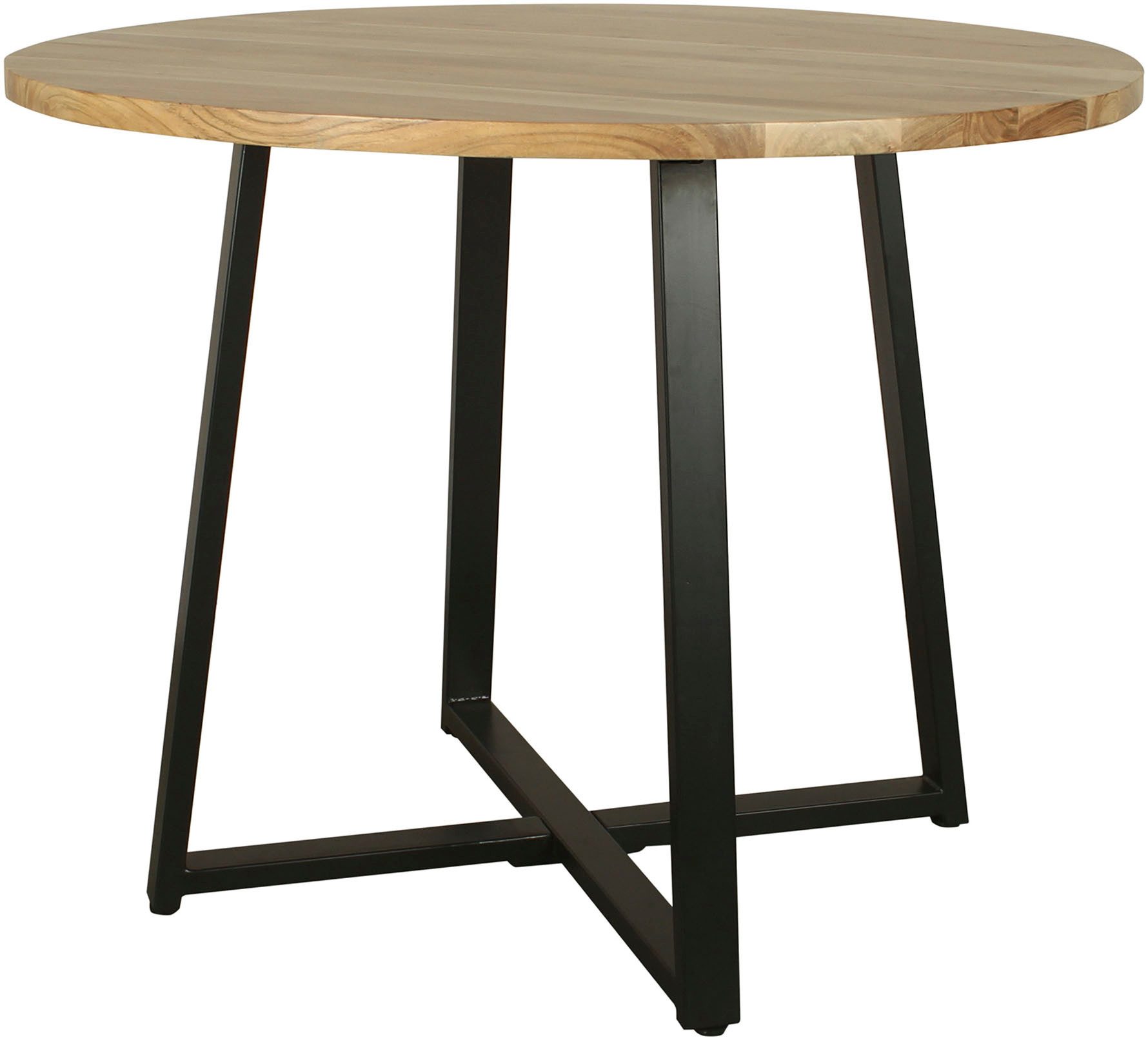 byLIVING Esstisch Arrow (1-St), mit 2,5cm starker, runder Massivholz Tischplatte, D 100, H 77 cm