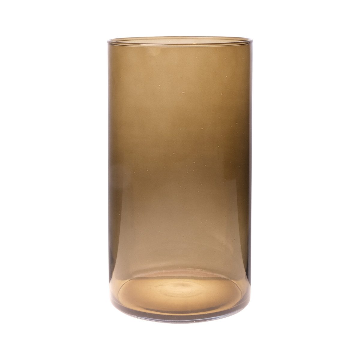 Hakbijl Glass Dekovase Braun, Durchmesser 16 günstig online kaufen