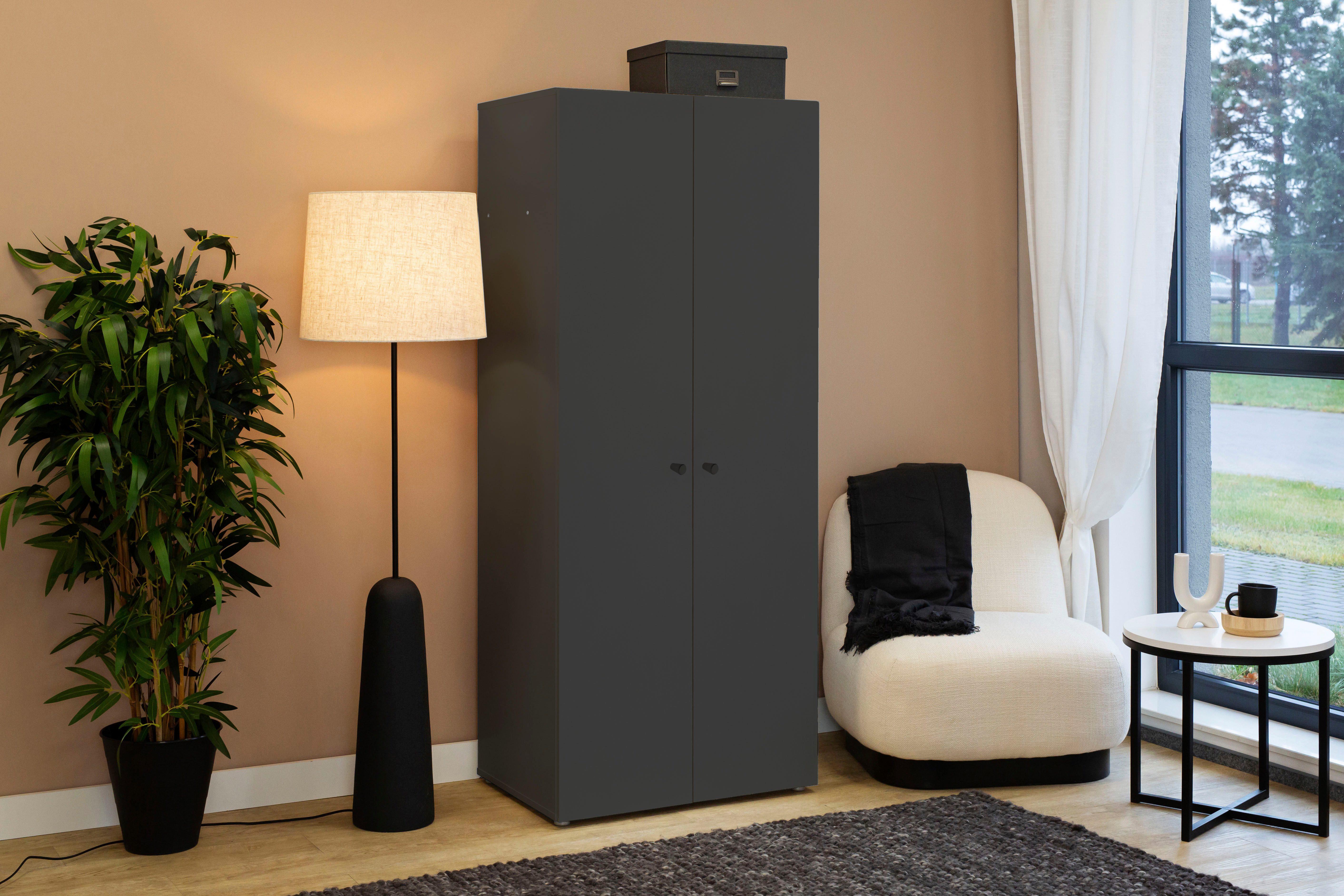Schlafkontor Drehtürenschrank Base Kleiderschrank Joe Garderobe Hochschrank Wäscheschrank, Bega Schrank Schlafzimmer Bestseller