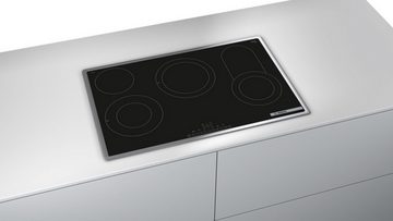 BOSCH Backofen-Set, mit Teleskop-Auszug, nachrüstbar, Einbau, 60 x 60 cm, Edelstahl, Elektro, 80 cm, Mit Rahmen aufliegend