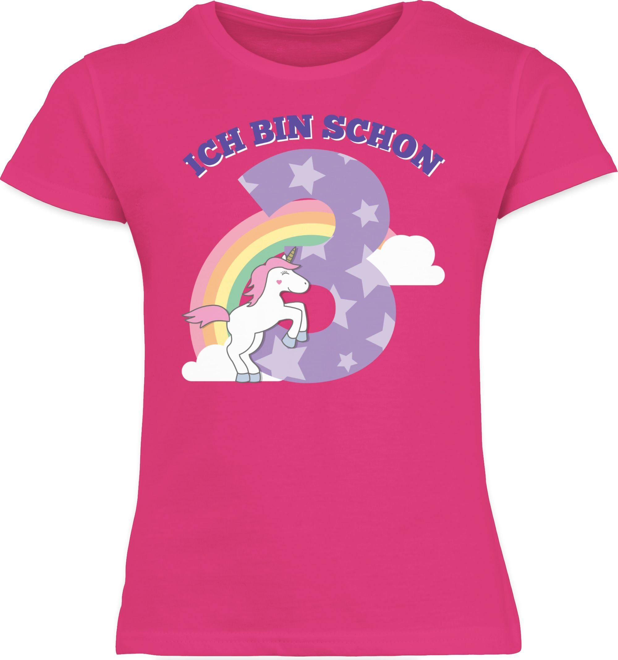T-Shirt Ich bin schon drei Einhorn