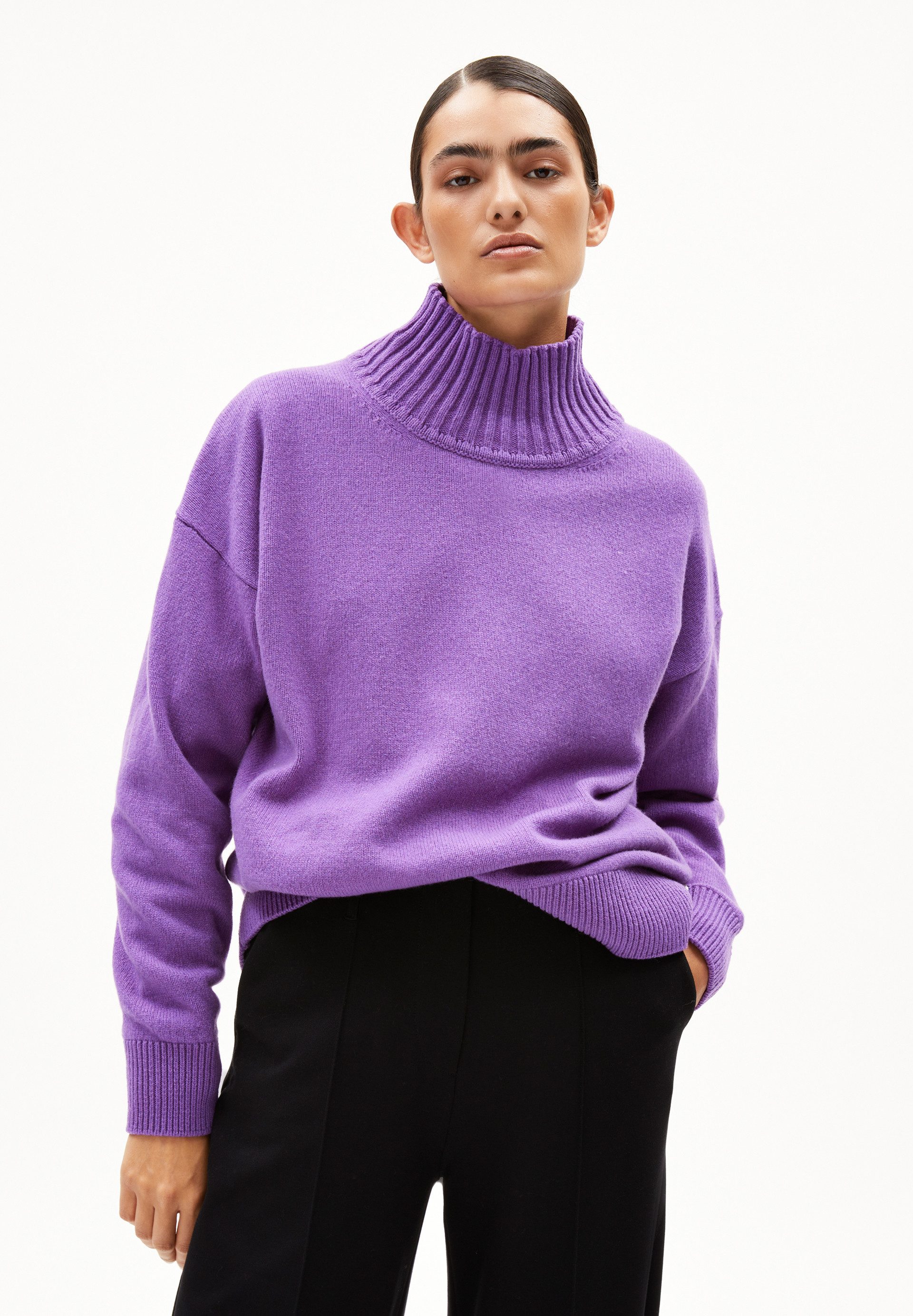 Armedangels Вязаные свитера KAARLIN Пуловеры aus recyceltem Kashmir Mix (Oversized Fit) Rollkragen