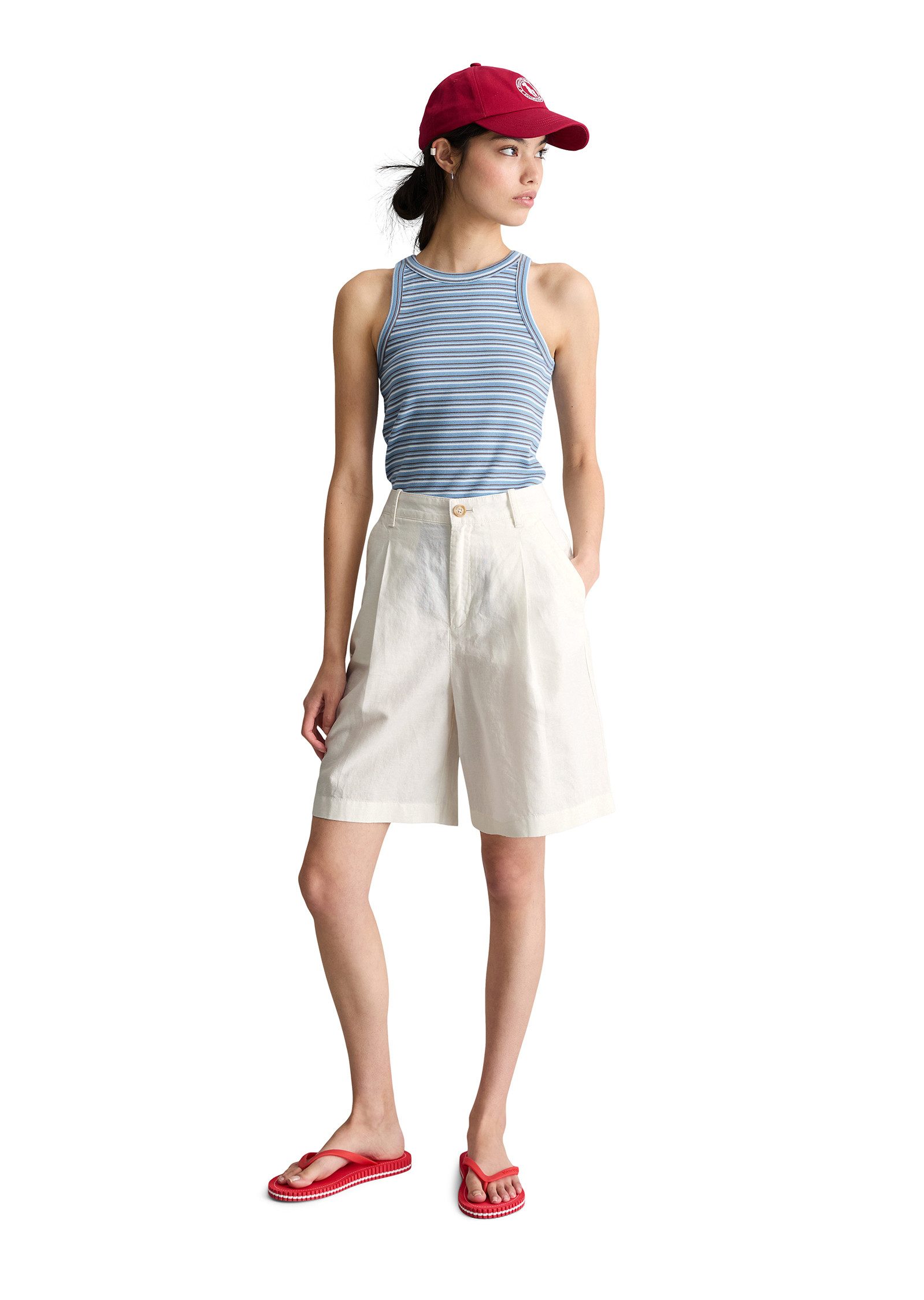 Marc O'Polo DENIM Shorts aus Leinen-Baumwolle-Mix – Bild 5 von 5