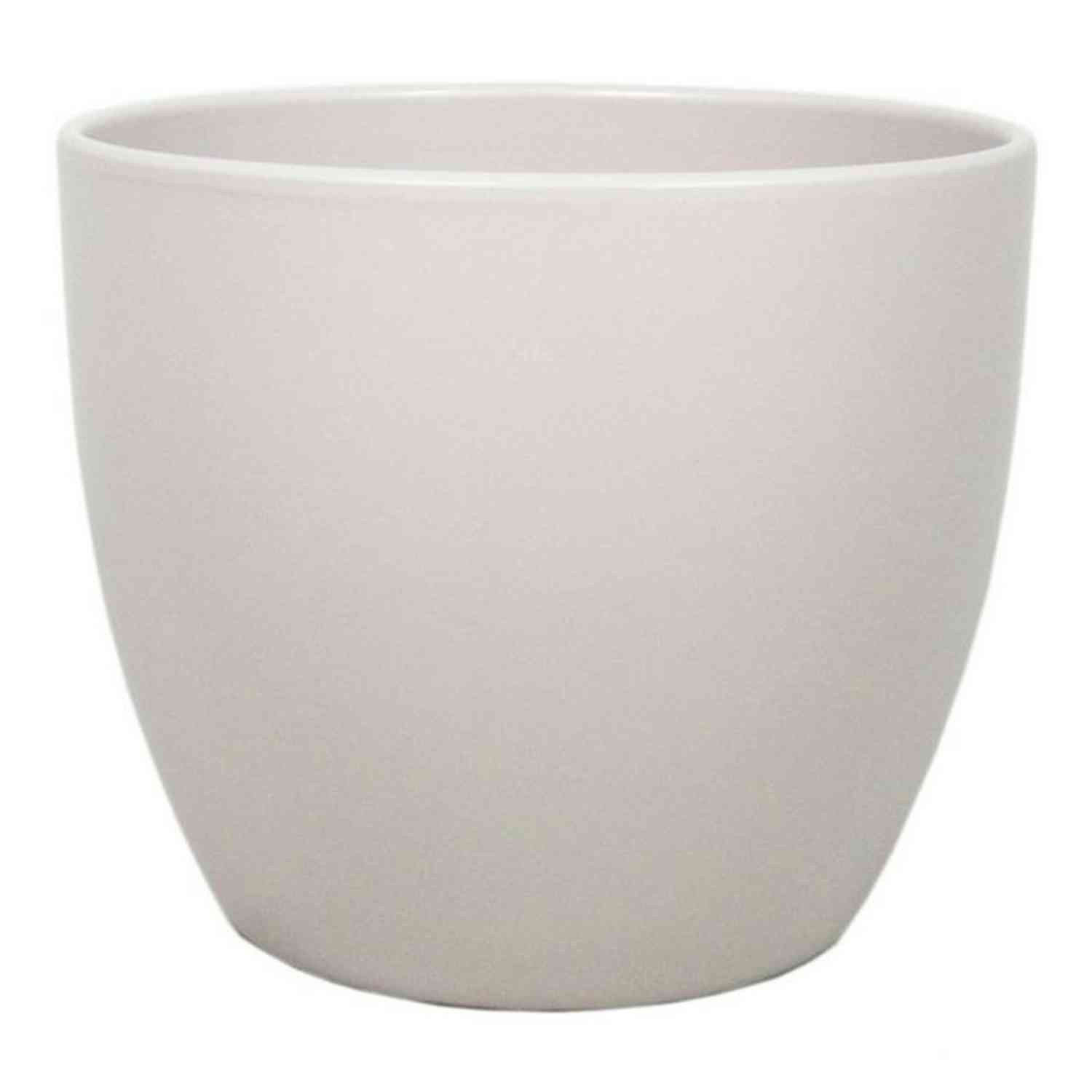 INNA-Glas Blumentopf Keramik Pflanztopf, Ø36cm, 29cm, beige, matt