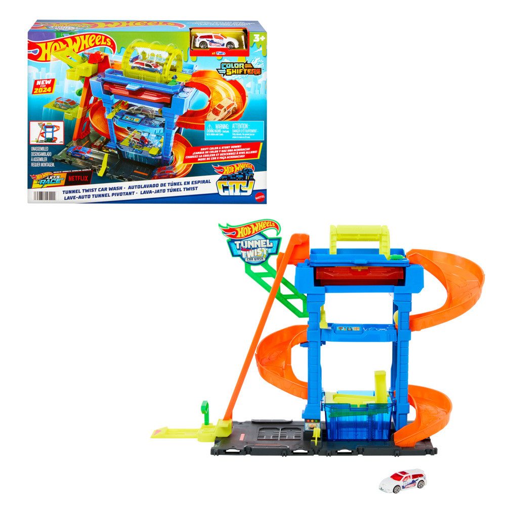 Mattel® Autorennbahn Hot Wheels Arena City ECL Tunnel Twist Car Wash