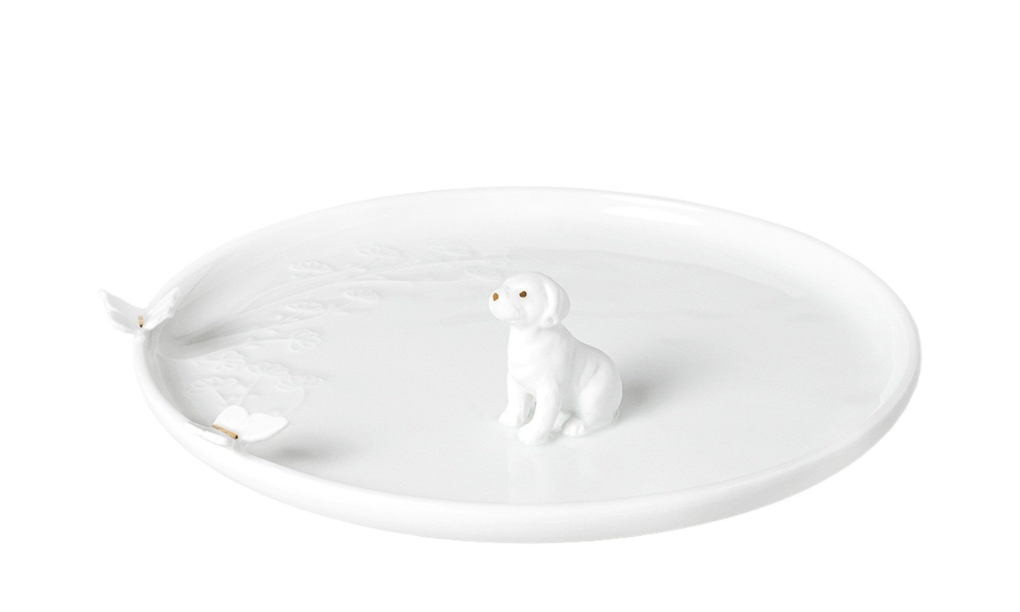 Räder Teller räder PorzellangeschichtenTeller Hund Weiß