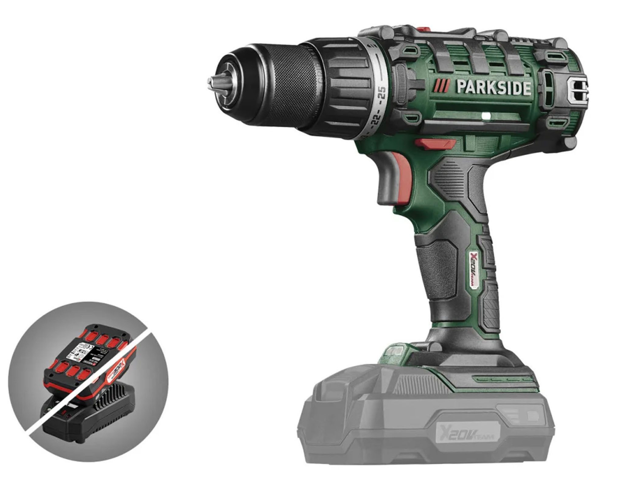 Parkside Bohrschrauber PARKSIDE® 20 V Akku-Bohrschrauber günstig online kaufen
