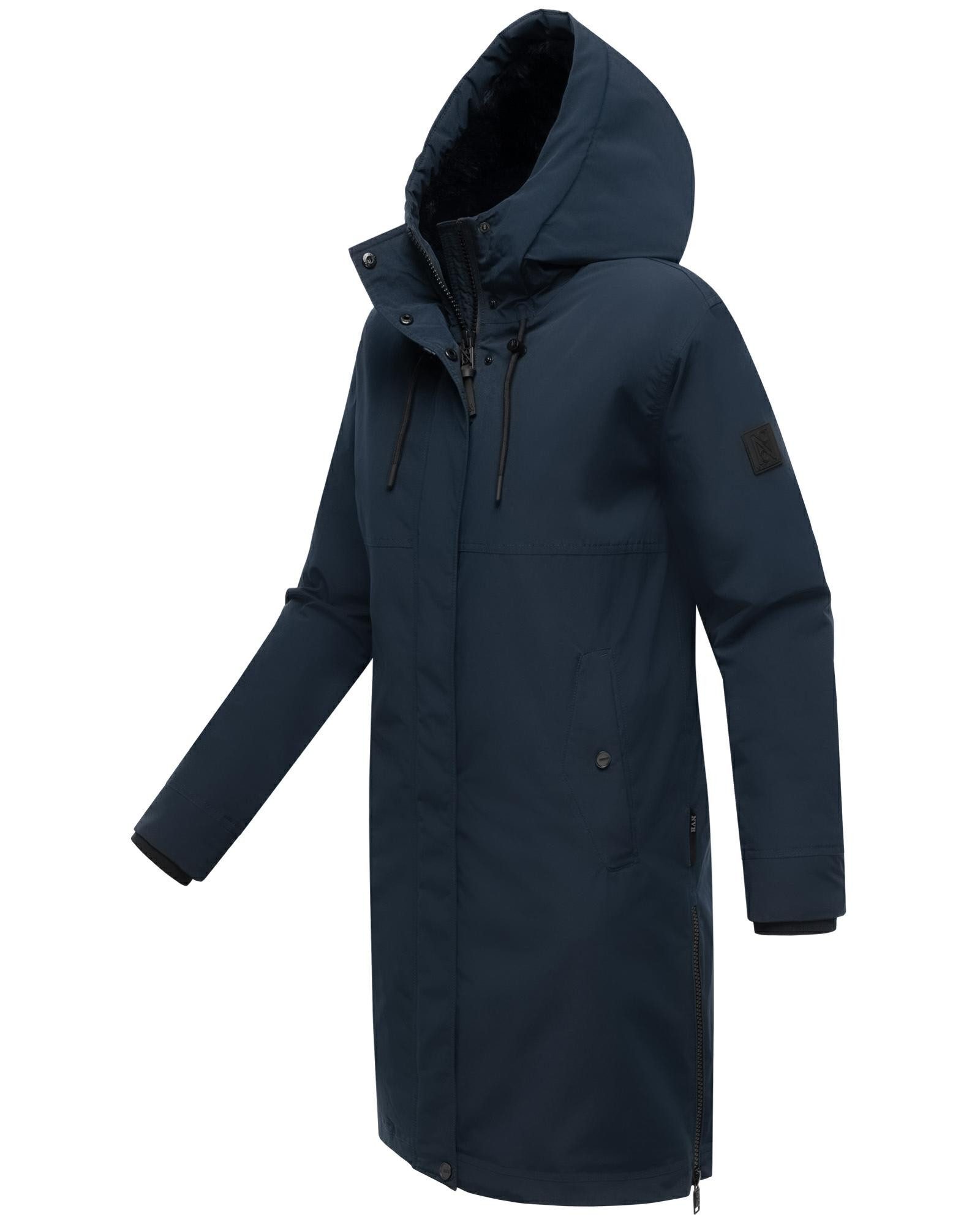 Navahoo Wintermantel Hageltanz 14 Warmer Damen Kurzmantel mit Kapuze