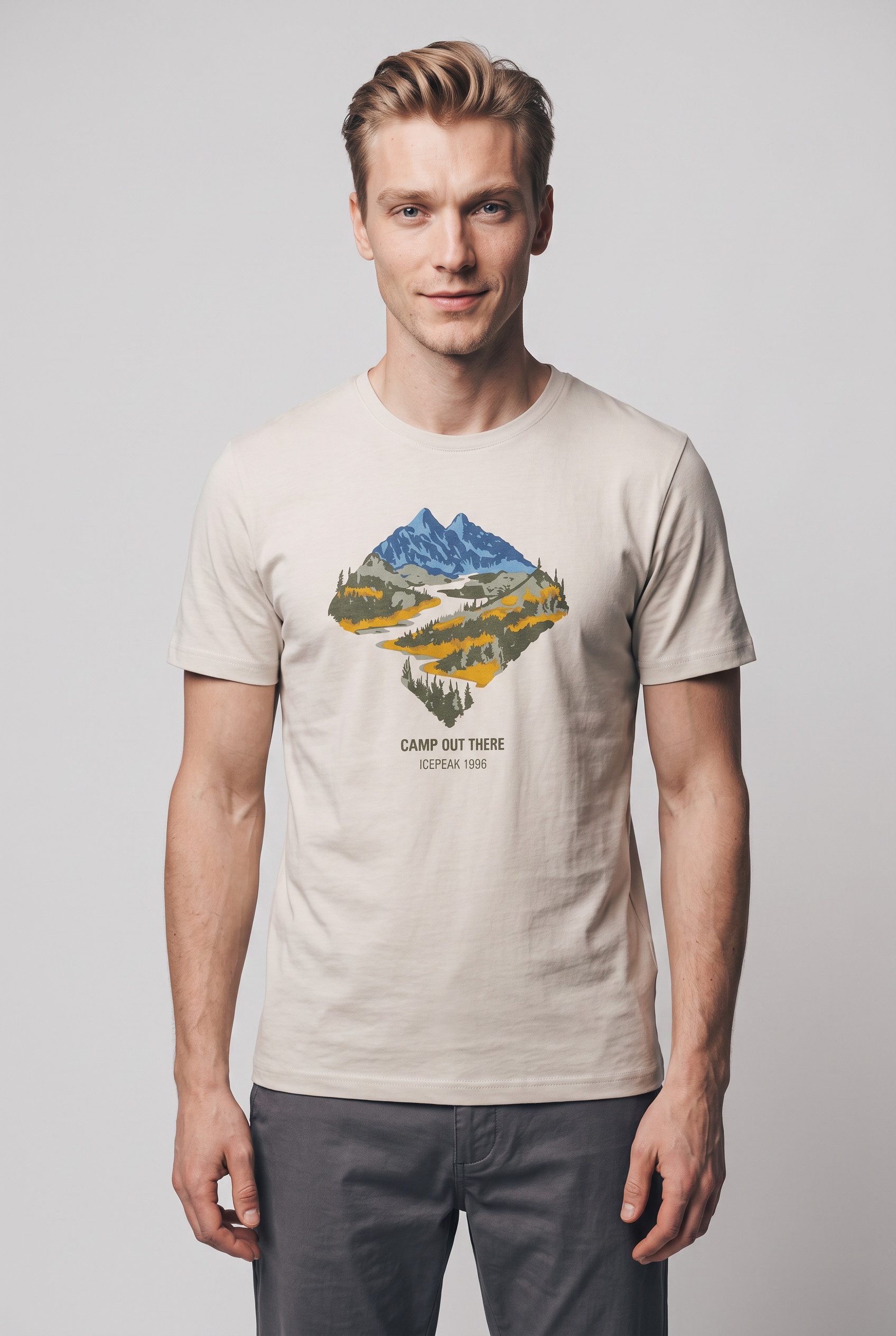 Icepeak T-Shirt H T-SHIRT MOSBACH aus Baumwolle, in den Größen S bis XXL erhältlich