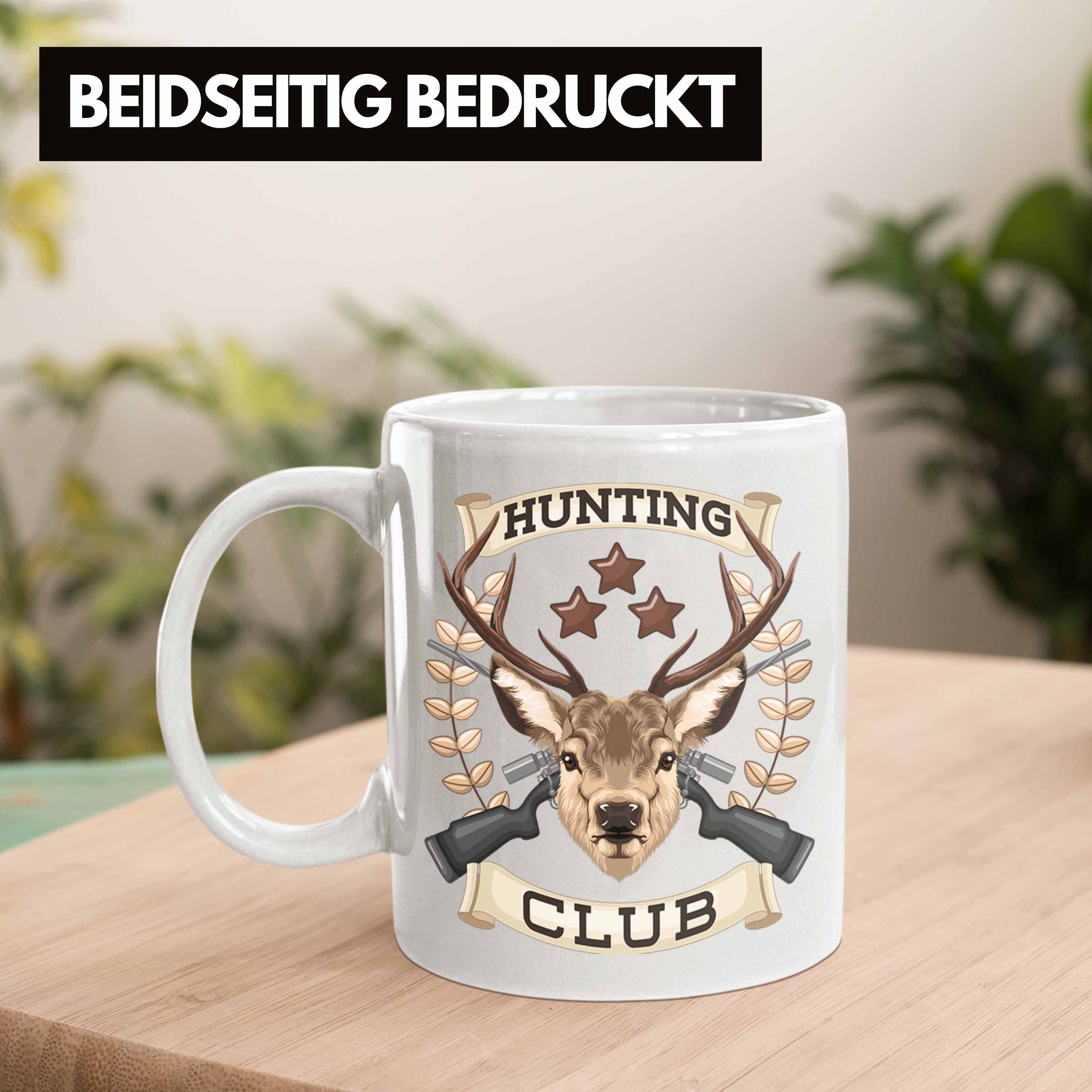 Club Spruch Weiss Geschenk Trendation Jäger Hunting Jäger Becher Tasse Männer Jagd für Tasse