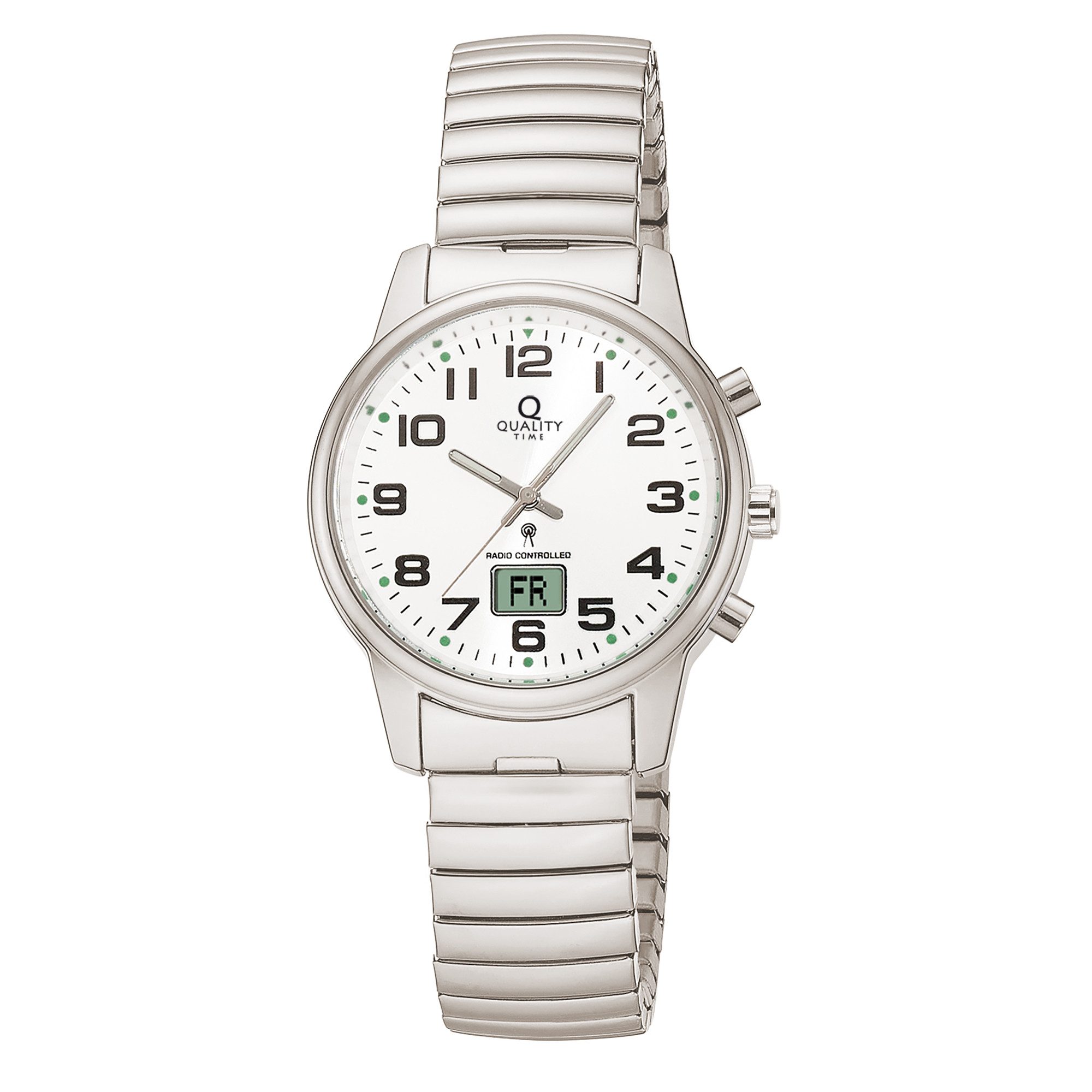 QUALITY TIME Funkuhr QLA-10510-12Z, Quarzuhr, Armbanduhr, Damenuhr, Edelsta günstig online kaufen