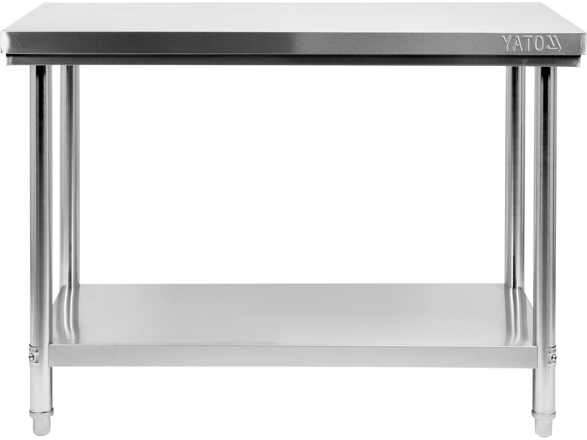 TRIZERATOP Arbeitstisch Zentraler Edelstahltisch mit Ablage 100x60x85 cm (Zentraler Edelstahltisch mit Ablage 100x60x85 cm, Zentraler Edelstahltisch mit Ablage 100x60x85 cm)