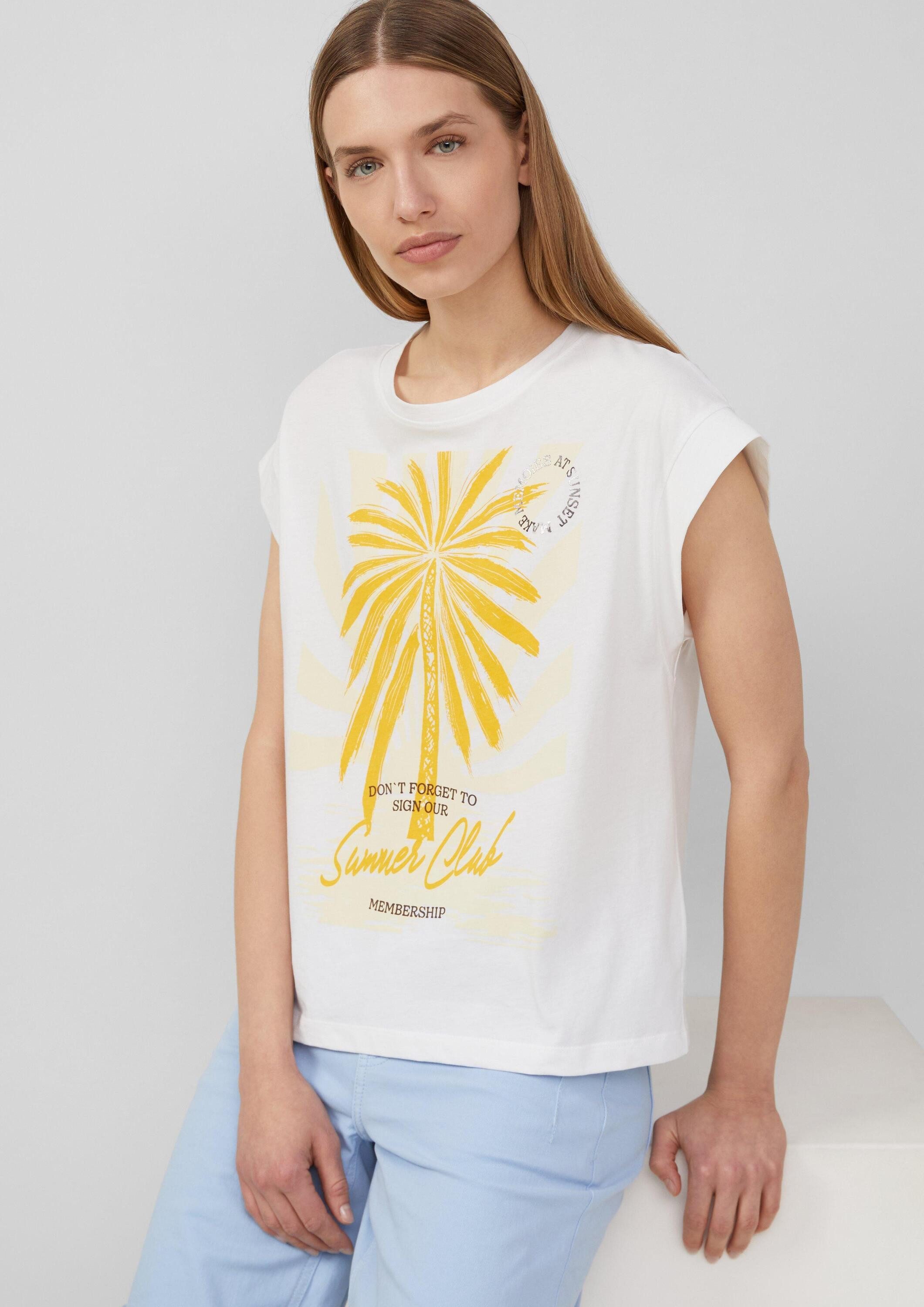 s.Oliver Kurzarmshirt T-Shirt T-Shirt im Relaxed Fit mit Folienprint