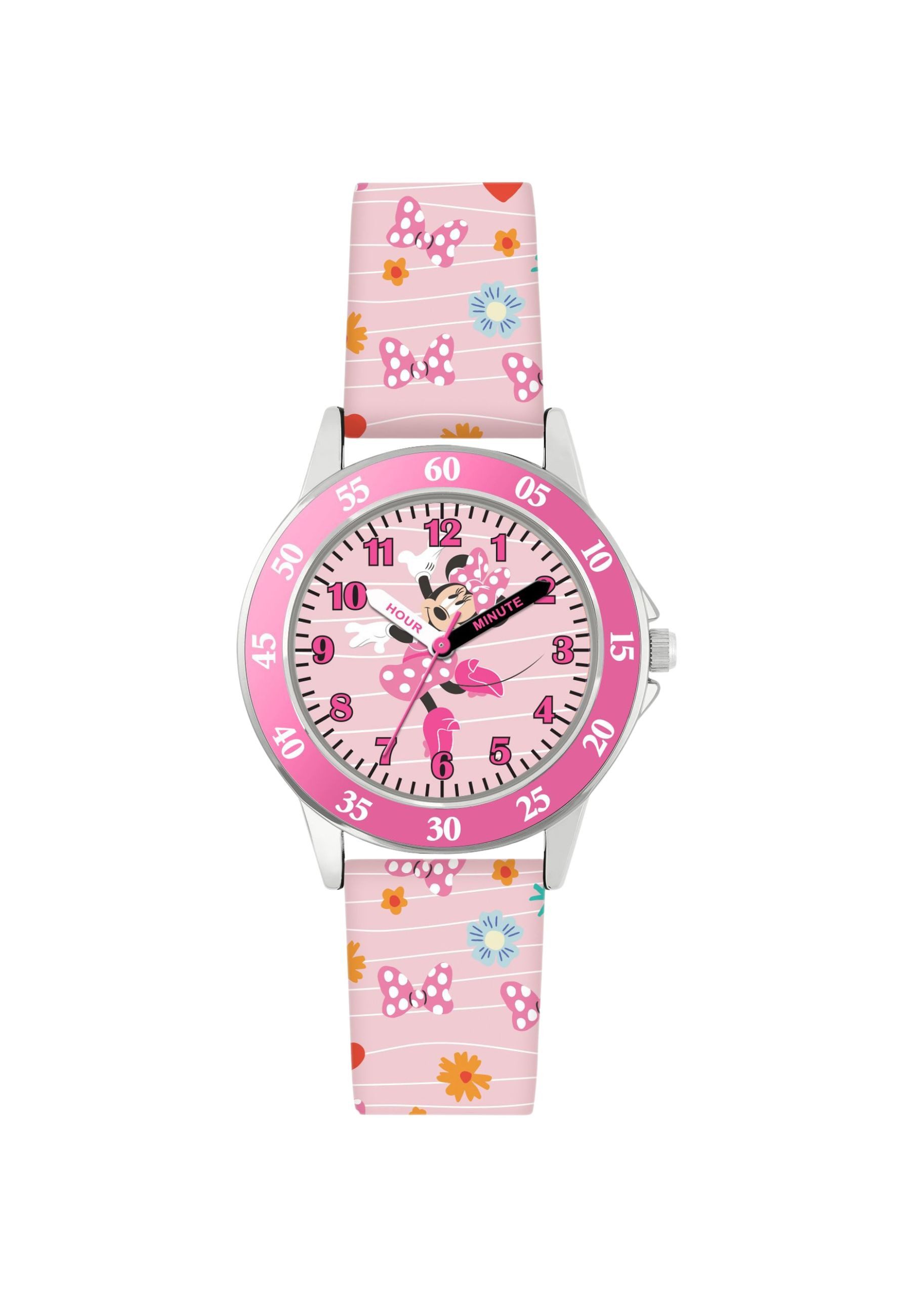 Disney Quarzuhr Minnie Time Teacher, (Set)