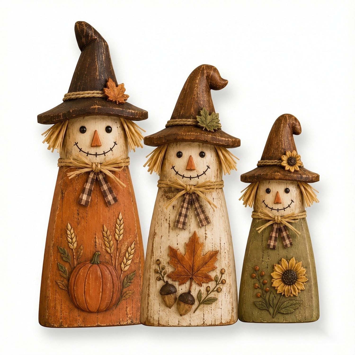 Bomiclss Dekoobjekt 3-teiliges Vintage-Halloween-Innendekorationsset, Herbstdekoration