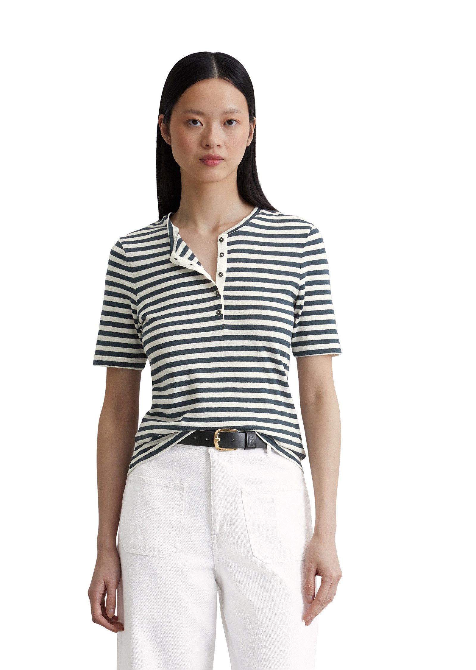 Marc O'Polo T-Shirt aus softem Ringel-Jersey günstig online kaufen