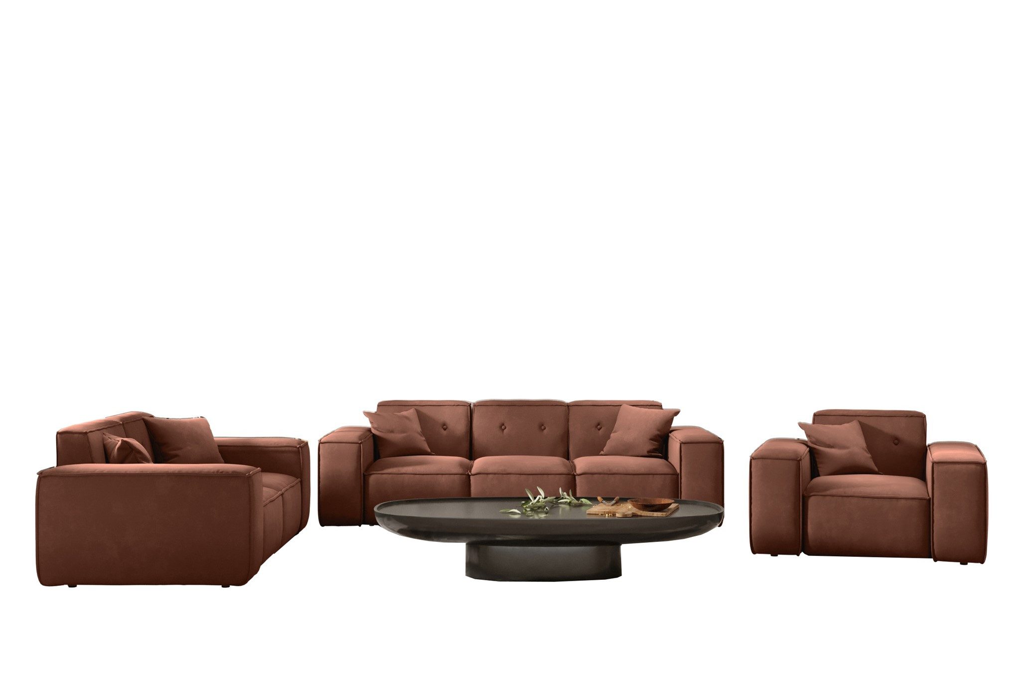 Fun Möbel Polstergarnitur Sofaset Designersofa CESINA günstig online kaufen